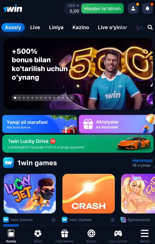 1Win мобил иловасини Android қурилмангизга ўрнатиш бўйича кўрсатмалар 1Win мобил иловасини Android қурилмангизга ўрнатиш бўйича кўрсатмалар